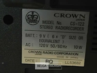 Crown retro stereo radiorecorder lgs 122 - afbeelding 5 van  5