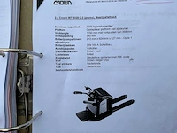Crown wt3020 elektrische palletwagen (2x) - afbeelding 9 van  11