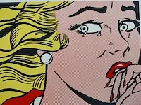 Crying girl roy lichtenstein - afbeelding 1 van  2