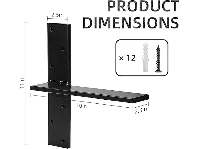 Cskunxia 2-pack hangende t-hyllconsol - afbeelding 2 van  3