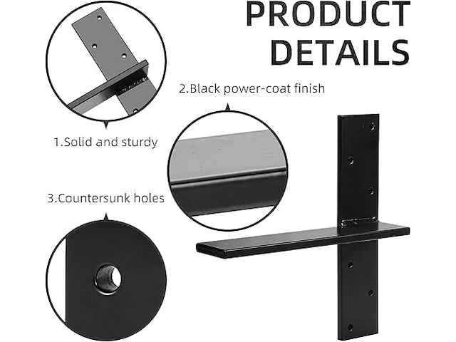 Cskunxia 2-pack hangende t-hyllconsol - afbeelding 3 van  3