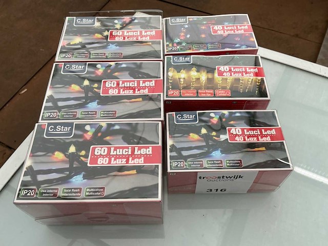 C.star. ip20. kerst ledverlichting. (5x) - afbeelding 1 van  2