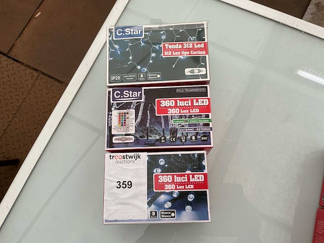 C.star. ip20+ip44. indoor/outdoor,kerst ledverlichting. (3x) - afbeelding 1 van  1