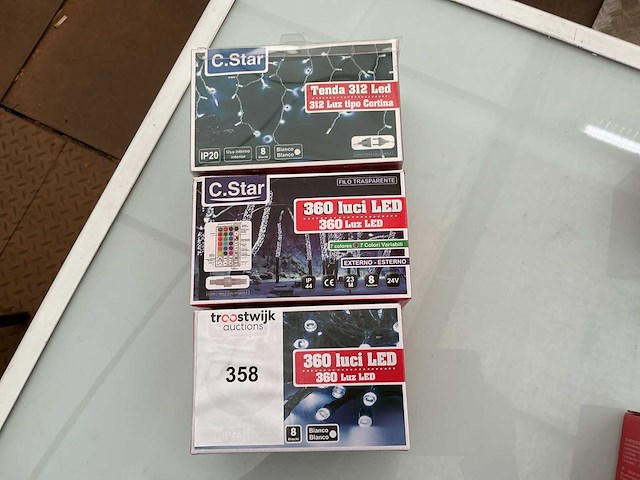 C.star. ip20+ip44. indoor/outdoor,kerst ledverlichting. (3x) - afbeelding 1 van  1