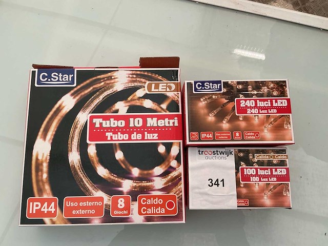 C.star. ip20+ip44. kerst ledverlichting. (3x) - afbeelding 1 van  1