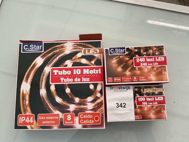 C.star. ip20+ip44. kerst ledverlichting. (3x) - afbeelding 1 van  1