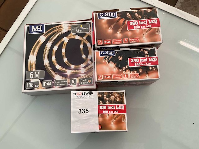 C.star. ip20+ip44. kerst ledverlichting. (4x) - afbeelding 1 van  1