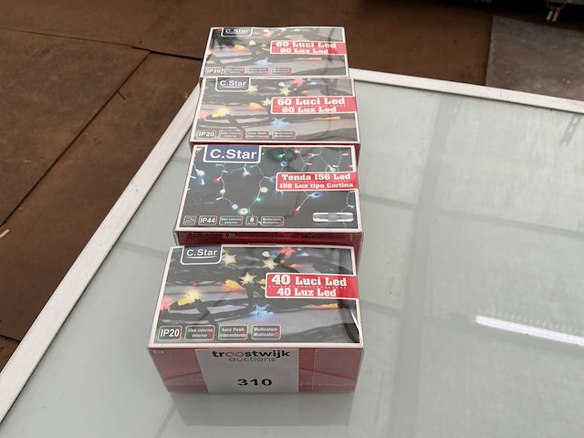 C.star. ip20+ip44. kerst ledverlichting. (4x) - afbeelding 1 van  2