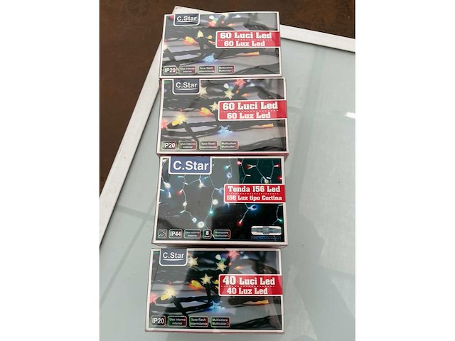 C.star. ip20+ip44. kerst ledverlichting. (4x) - afbeelding 2 van  2