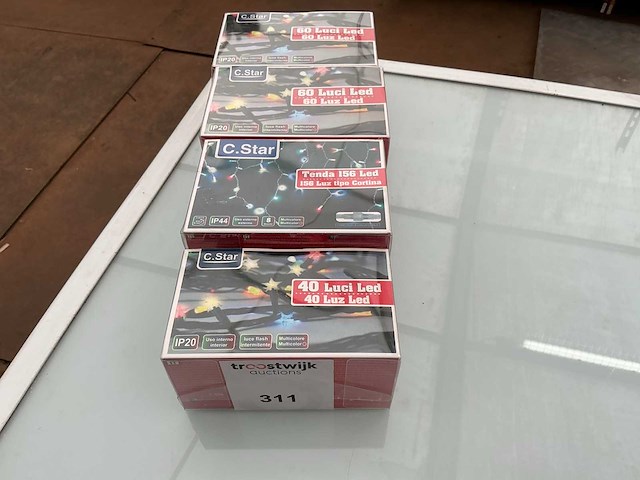 C.star. ip20+ip44. kerst ledverlichting. (4x) - afbeelding 1 van  2
