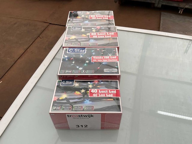 C.star. ip20+ip44. kerst ledverlichting. (4x) - afbeelding 1 van  2