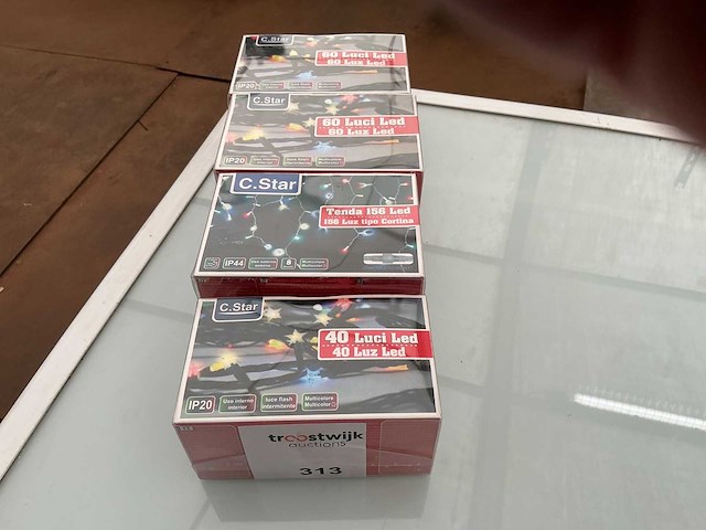 C.star. ip20+ip44. kerst ledverlichting. (4x) - afbeelding 1 van  2