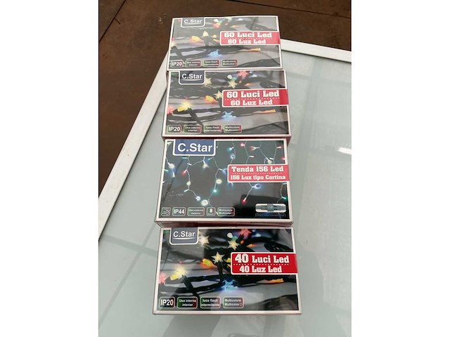 C.star. ip20+ip44. kerst ledverlichting. (4x) - afbeelding 2 van  2