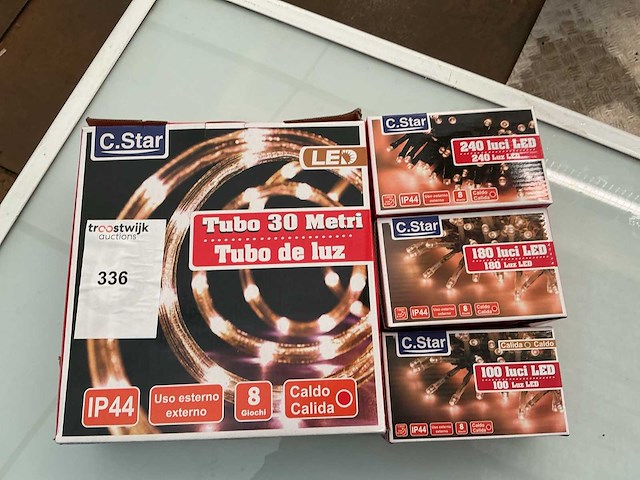 C.star. ip20+ip44. kerst ledverlichting. (4x) - afbeelding 1 van  1