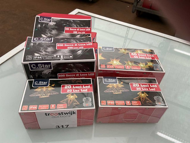 C.star. ip20+ip44. kerst ledverlichting. (5x) - afbeelding 1 van  2