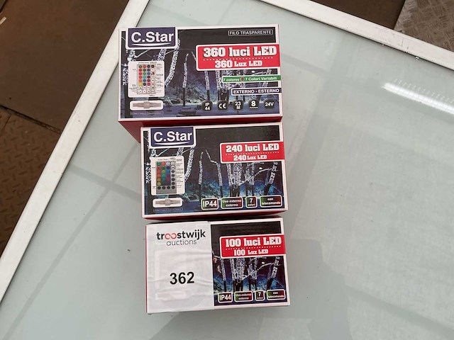 C.star. ip44. indoor/outdoor,kerst ledverlichting. (3x) - afbeelding 1 van  1