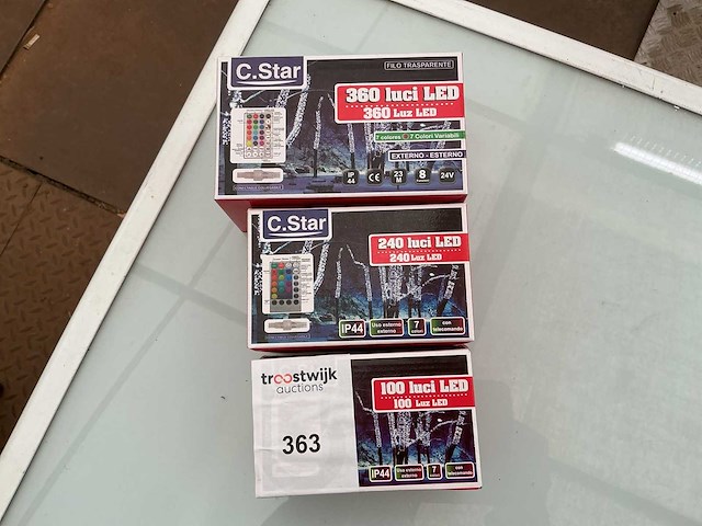 C.star. ip44. indoor/outdoor,kerst ledverlichting. (3x) - afbeelding 1 van  1