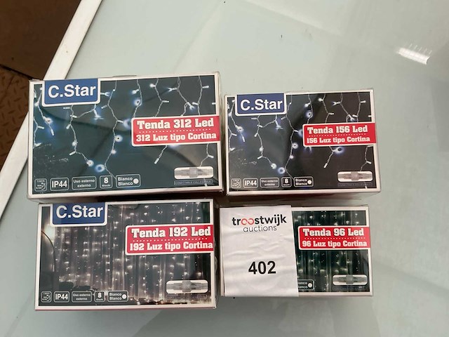 C.star. ip44. indoor/outdoor,kerst ledverlichting. (4x) - afbeelding 1 van  1