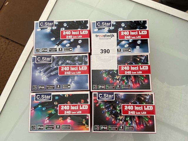 C.star. ip44. indoor/outdoor,kerst ledverlichting. (6x) - afbeelding 1 van  1