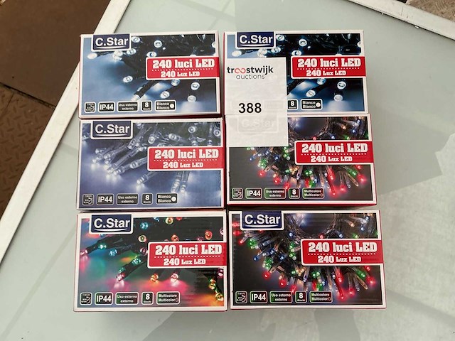 C.star. ip44. indoor/outdoor,kerst ledverlichting. (6x) - afbeelding 1 van  1