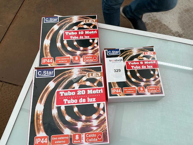 C.star. ip44. kerst ledverlichting slinger. (3x) - afbeelding 1 van  1