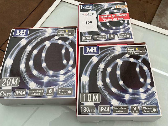 C.star. ip44. kerst ledverlichting slinger. (3x) - afbeelding 1 van  1