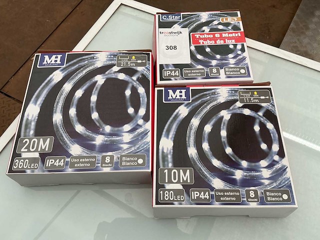 C.star. ip.44. kerst ledverlichting slinger. (3x) - afbeelding 1 van  1