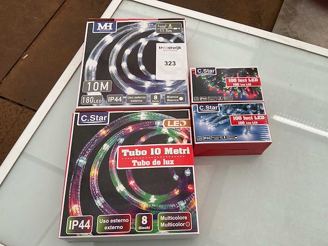 C.star. ip44. kerst ledverlichting slinger. (3x) - afbeelding 1 van  1