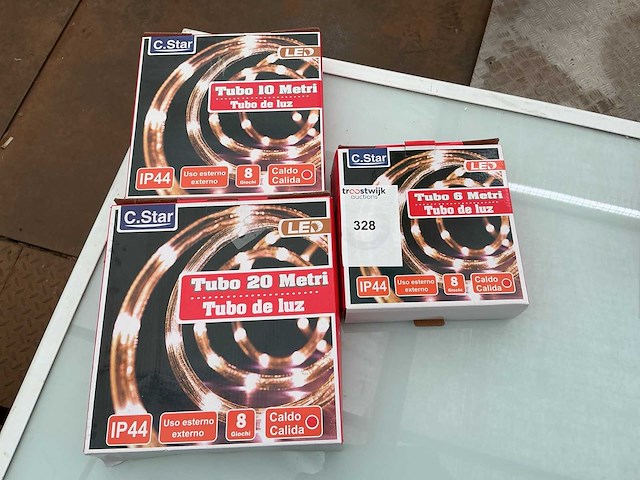 C.star. ip44. kerst ledverlichtingslinger. (3x) - afbeelding 1 van  1