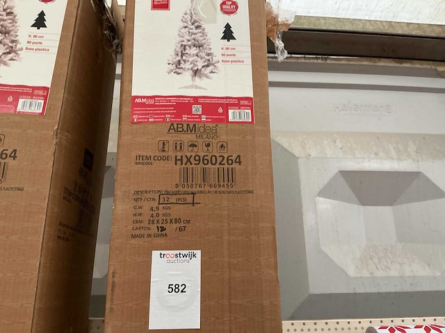 C.star. kunststof kerstboom. (12x) - afbeelding 1 van  1