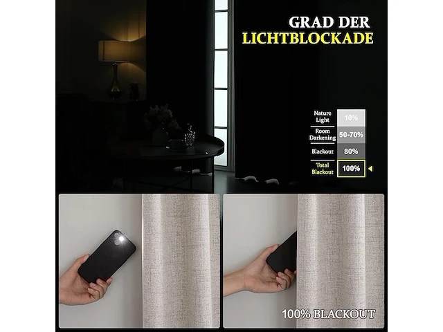 Cucraf gordijnen (214 x 132 cm) - afbeelding 2 van  4