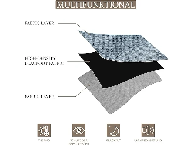 Cucraf gordijnen, h 214 x b 132 cm - afbeelding 2 van  5