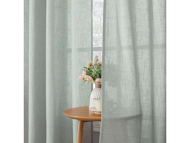 Cucraf linnen gordijnen (260 x 140 cm) - afbeelding 3 van  3