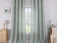 Cucraf linnen gordijnen (260 x 140 cm) - afbeelding 1 van  3