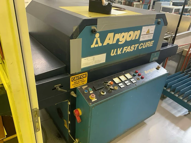 Cugher / argon futura 1000 ul/88 screenprinter met uv oven - afbeelding 2 van  15