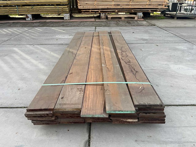 Cumaru - cumaru terrasplanken 2,45m (37x) - afbeelding 4 van  5