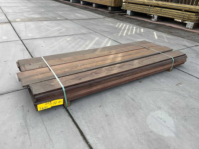 Cumaru - cumaru terrasplanken 2,45m (37x) - afbeelding 5 van  5