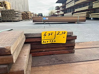Cumaru - cumaru terrasplanken 2,5m / 2,10 / 1,90 / 1,40 (31x) - afbeelding 3 van  7