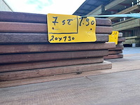 Cumaru - cumaru terrasplanken 2,5m / 2,10 / 1,90 / 1,40 (31x) - afbeelding 4 van  7