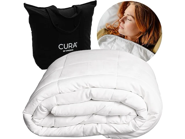 Cura pearl classic 135x200 7kg premium katoenen verzwaringsdeken - afbeelding 1 van  5