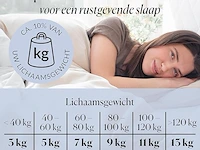 Cura pearl classic 135x200 7kg premium katoenen verzwaringsdeken - afbeelding 3 van  5