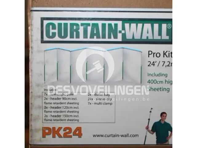 Curtain-wall prokit 7.2m pk25 - afbeelding 1 van  1