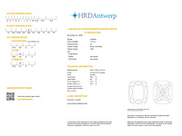 Cushion 1.25 ct – fancy vivid blue / vs2 – hrd - afbeelding 2 van  2