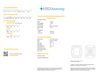 Cushion 1.52 ct – fancy intense blue / vvs2 – hrd - afbeelding 2 van  2