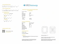 Cushion diamond 0.90 ct f/vvs2 (hrd certified) - afbeelding 6 van  6