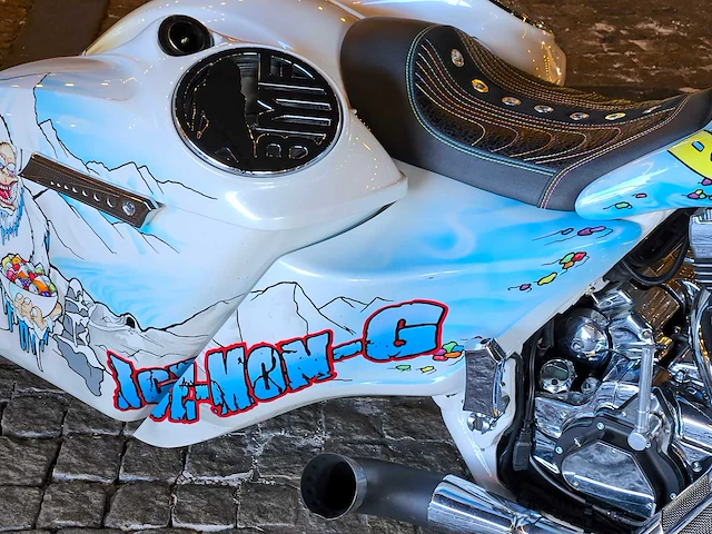 Custom harley road king 'bad modder fogger', 40-mn-nf - afbeelding 6 van  43