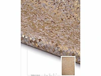 Cut cut - templo gold - luxe lederen tapijt 170x240 cm - limited edition - portugal - afbeelding 1 van  6