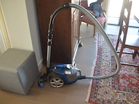 Cycloon stofzuiger philips, grijs stoffen poef