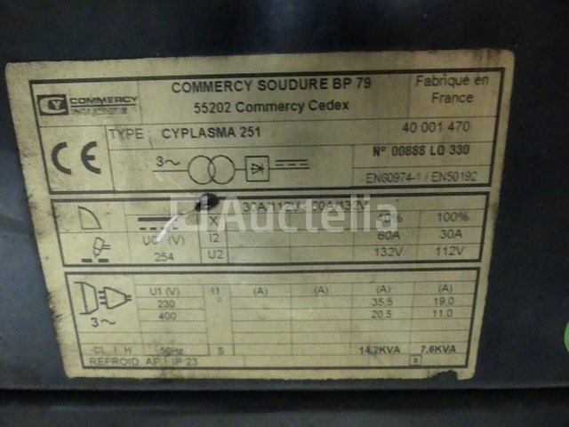 Cyplasma 251 de snijmachine van het lassenhandel plasma - afbeelding 12 van  12