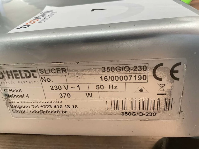 D heldt schuinliggend vleessnijmachine - afbeelding 2 van  4
